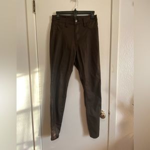 Brown Faux leather leggings